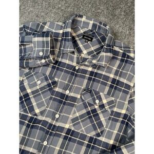 Brixton Flannel‎ Men 2XL Multi Gray Plaid Jacket Standard Fit Bowery Soft Cotton